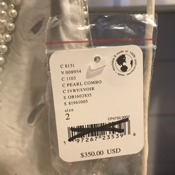 Free People Dress Womens Moonglow Sequin Pearly Mini Dress Size 2 NEW MSRP: $350 - Picture 5 of 5